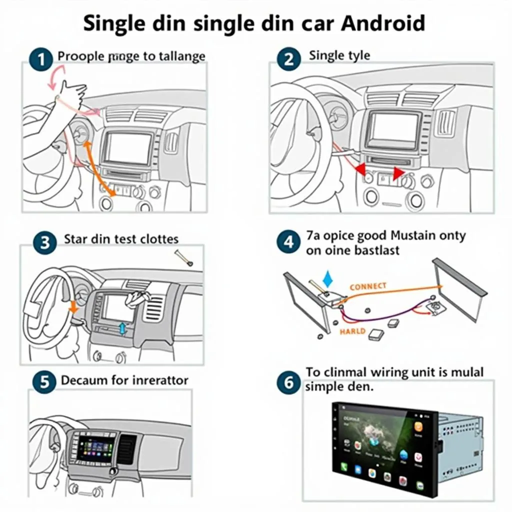 Installing a single din Android car radio