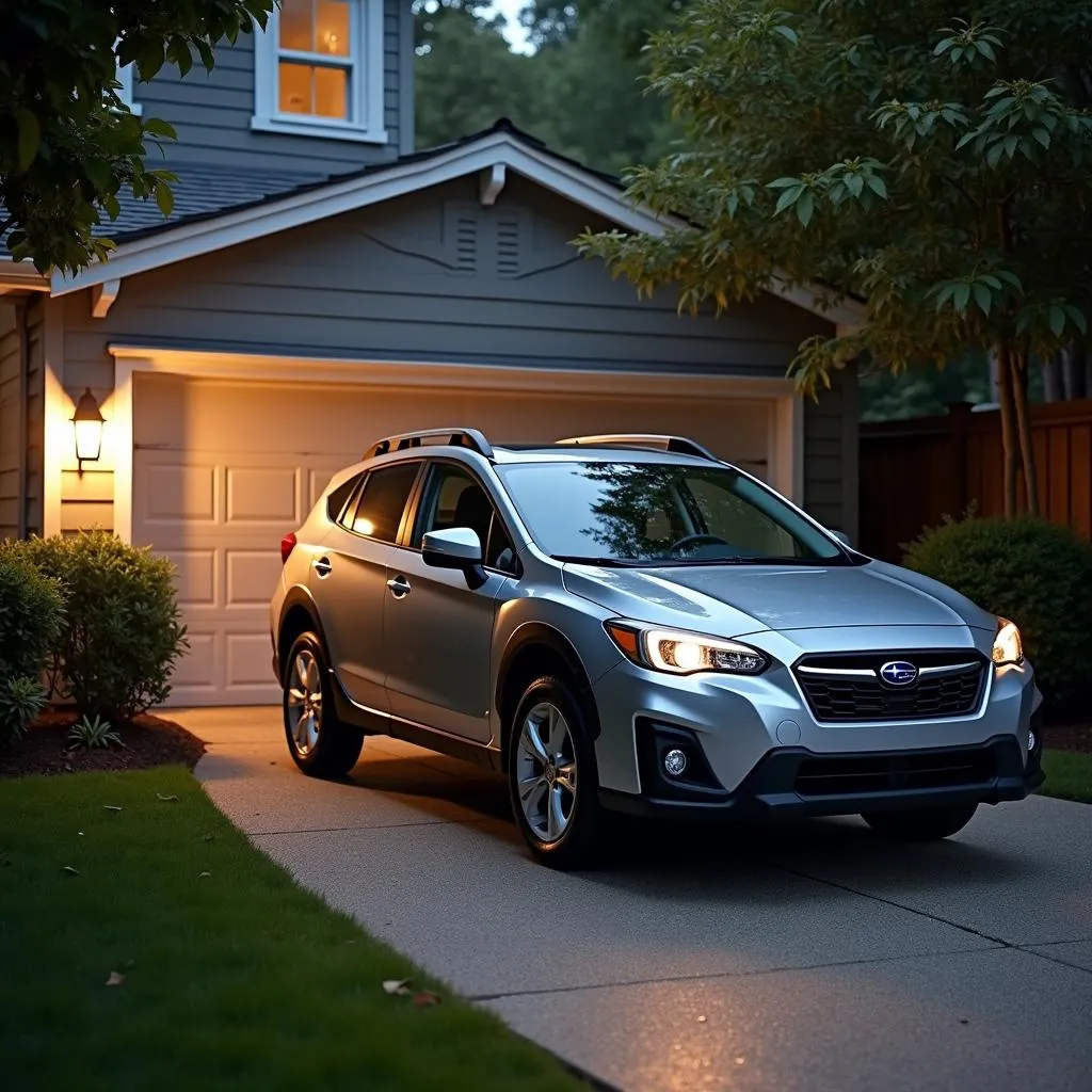 Subaru Crosstrek Parked Securely