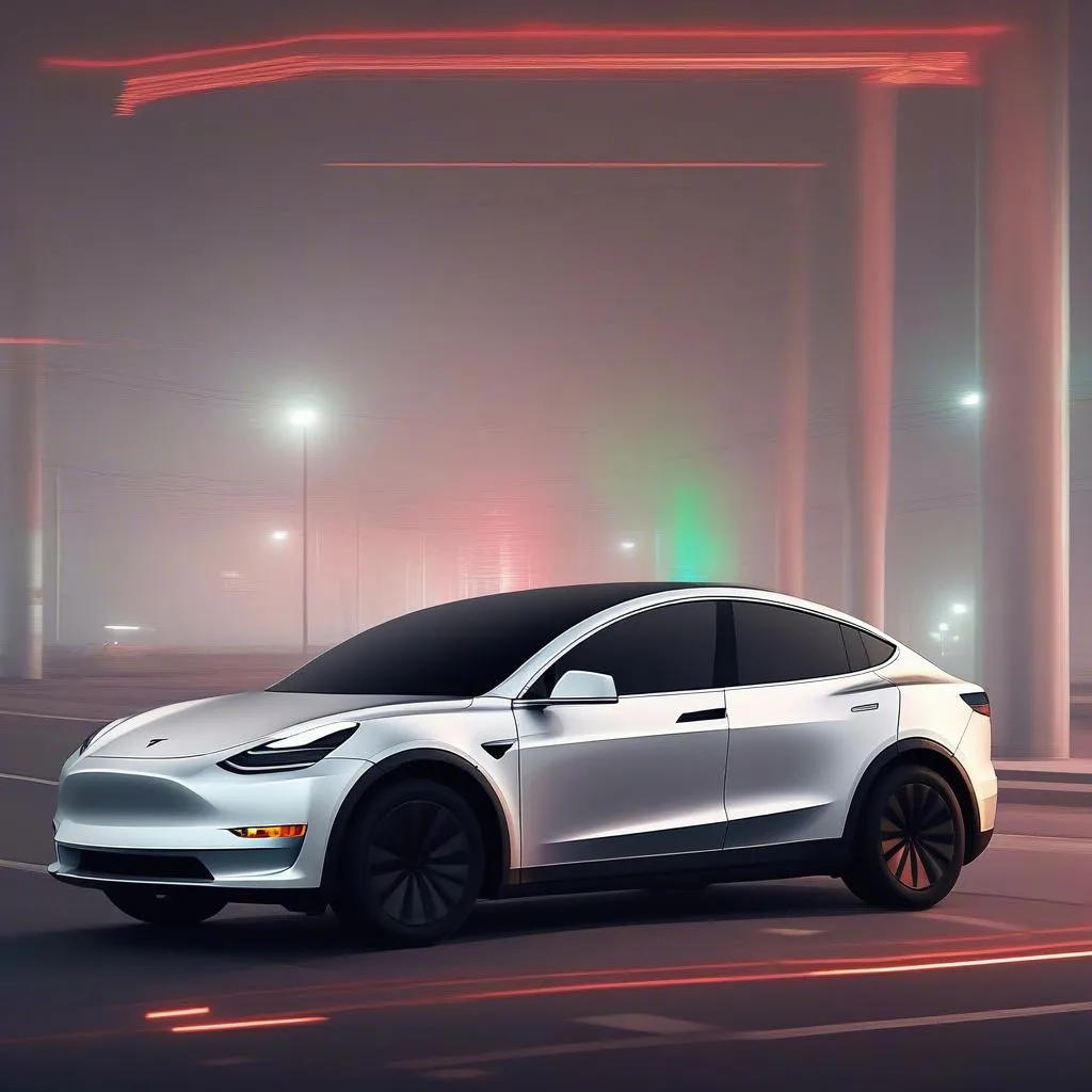 Tesla Model Y Immobilized