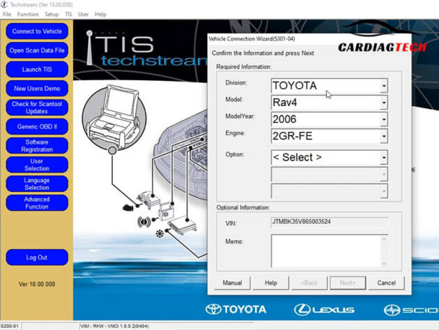 Toyota Techstream Software Version 18