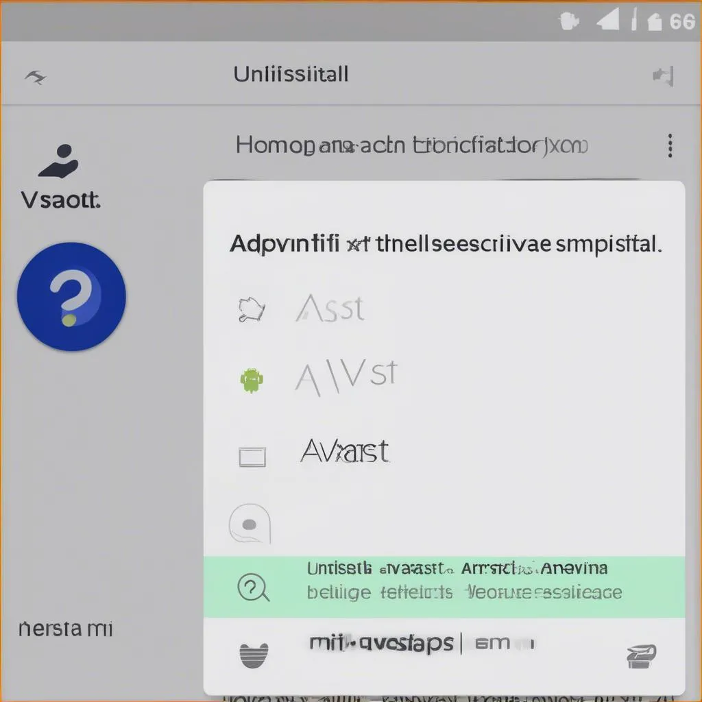 Uninstalling Avast Anti-Theft App from Android Device