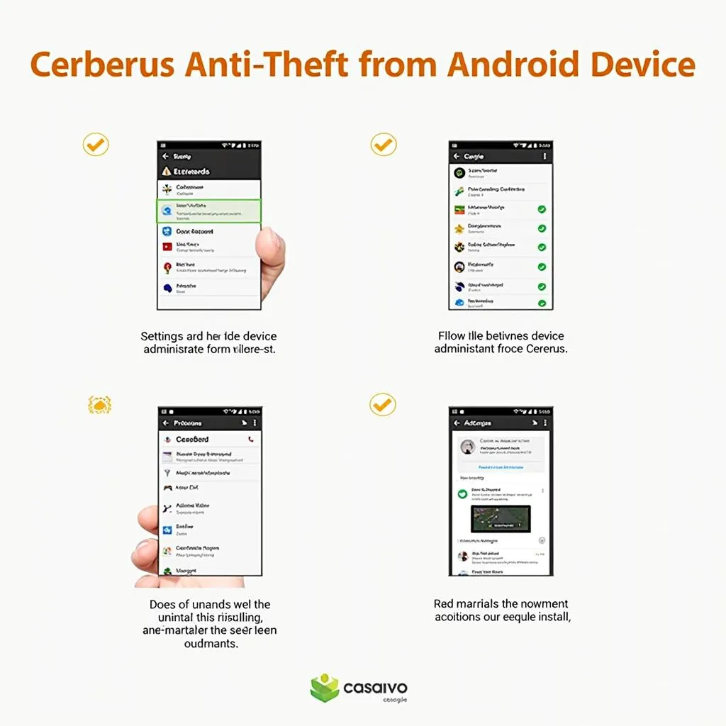 Steps to uninstall Cerberus Anti Theft