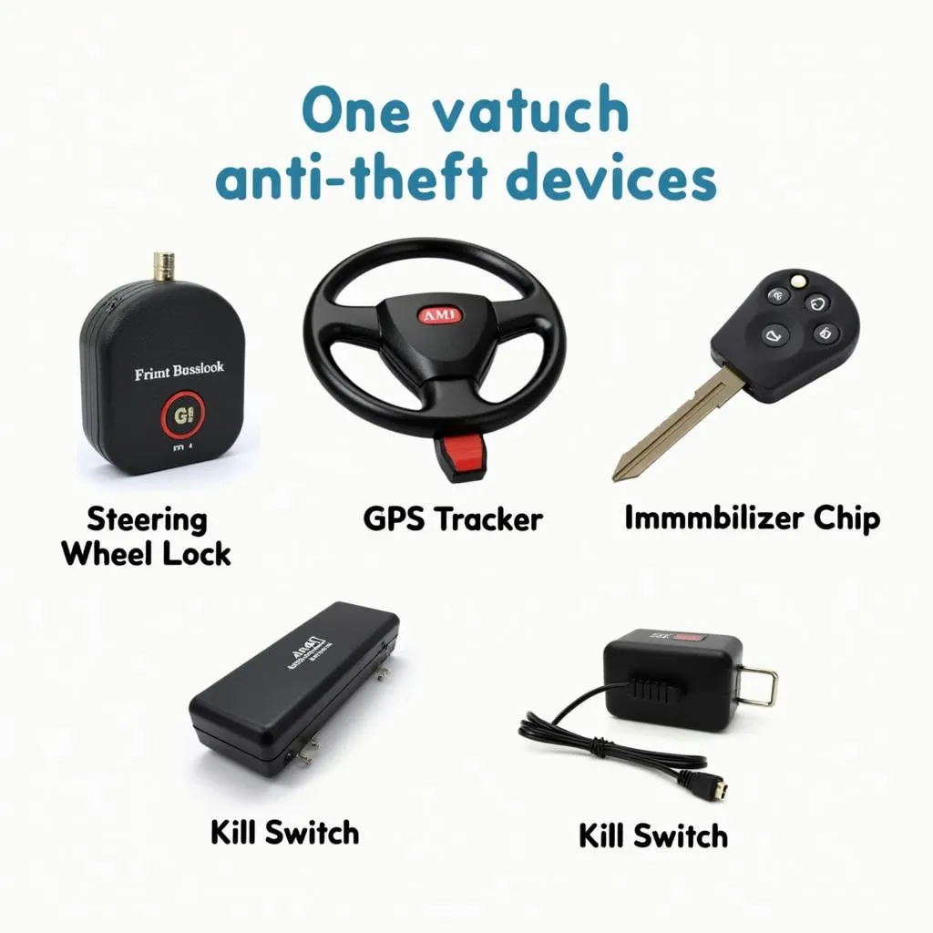 Assortment of Car Anti-theft Devices