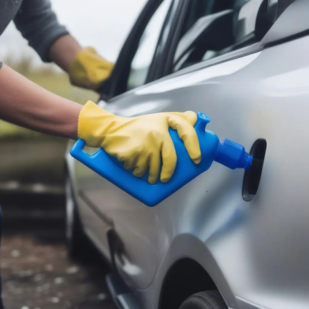 refilling adblue tank