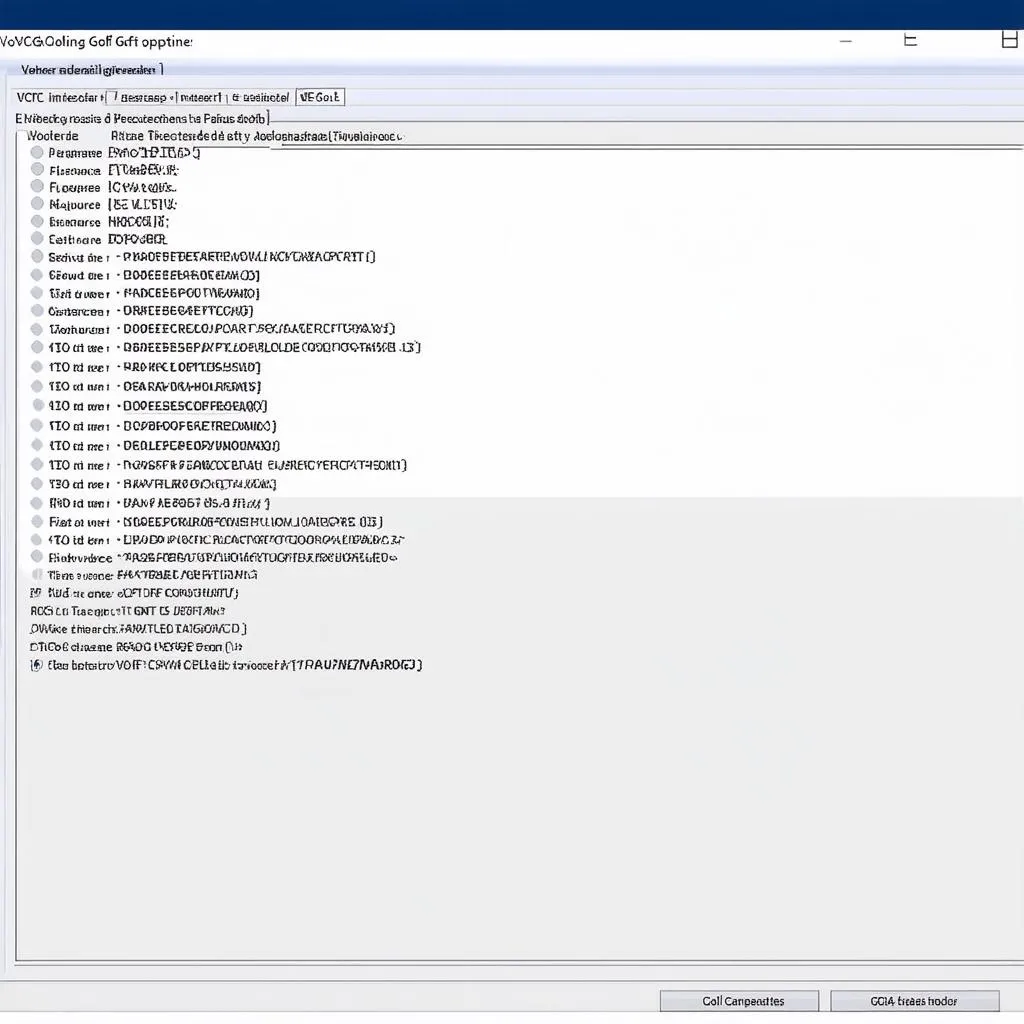 VCDS coding interface