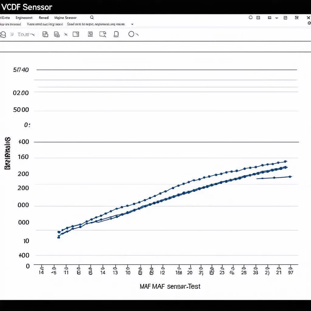 VCDS MAF test graph showing normal readings