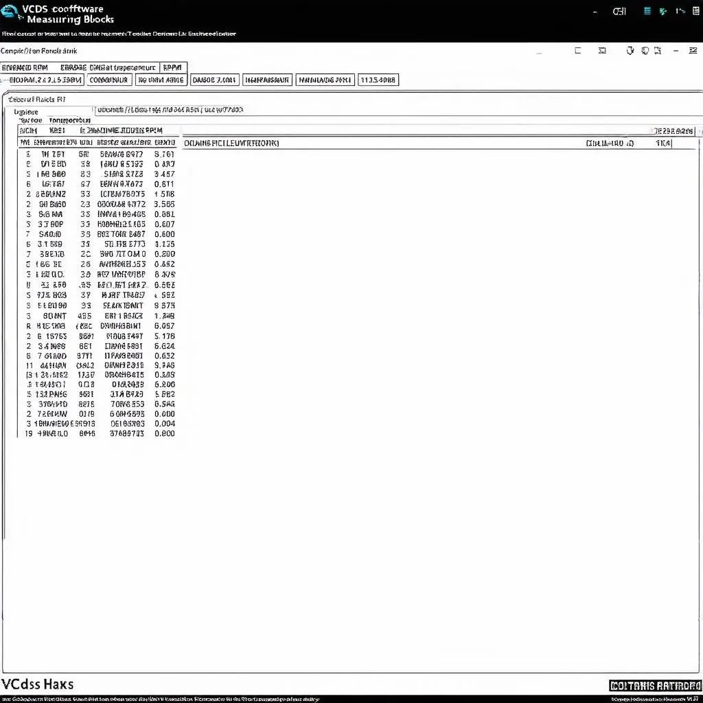 VCDS Measuring Blocks