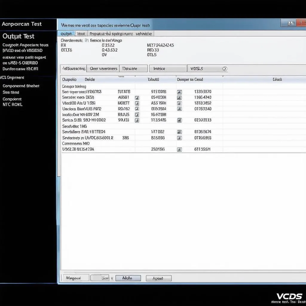 VCDS Output Test Screenshot