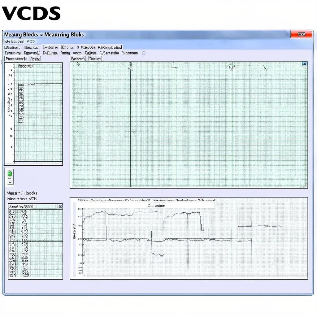 VCDS software displaying measuring blocks