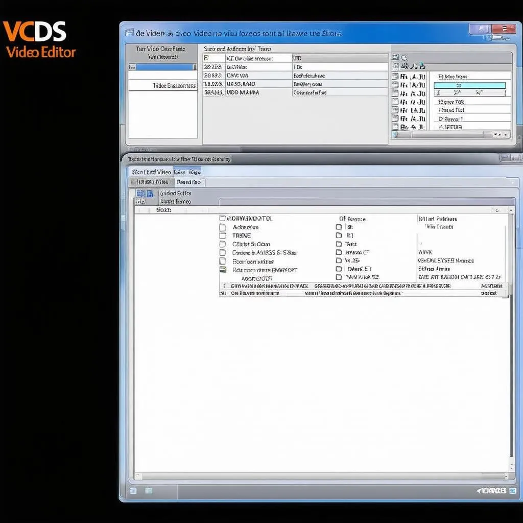 VCDS Video Editor Interface