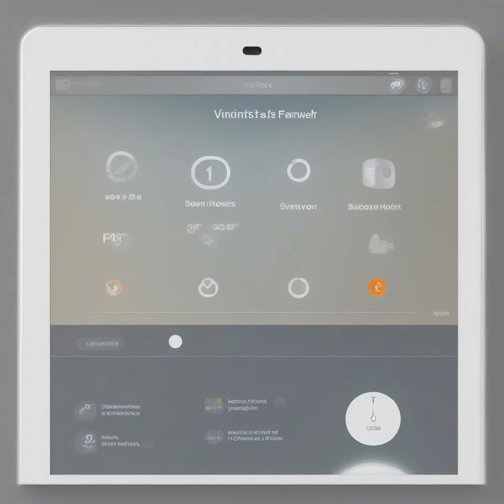 Vivint control panel dashboard showing sensor status