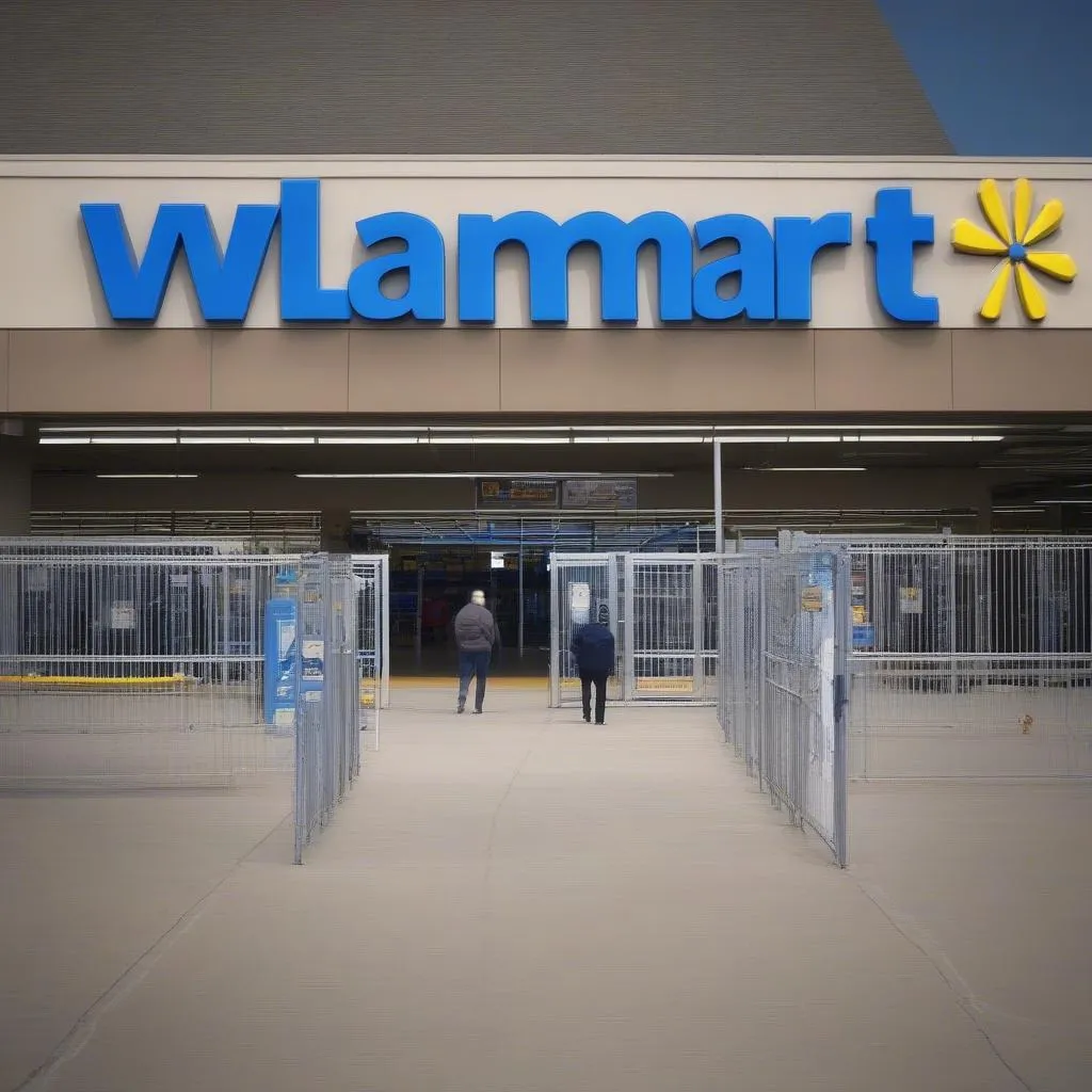 Walmart security gate