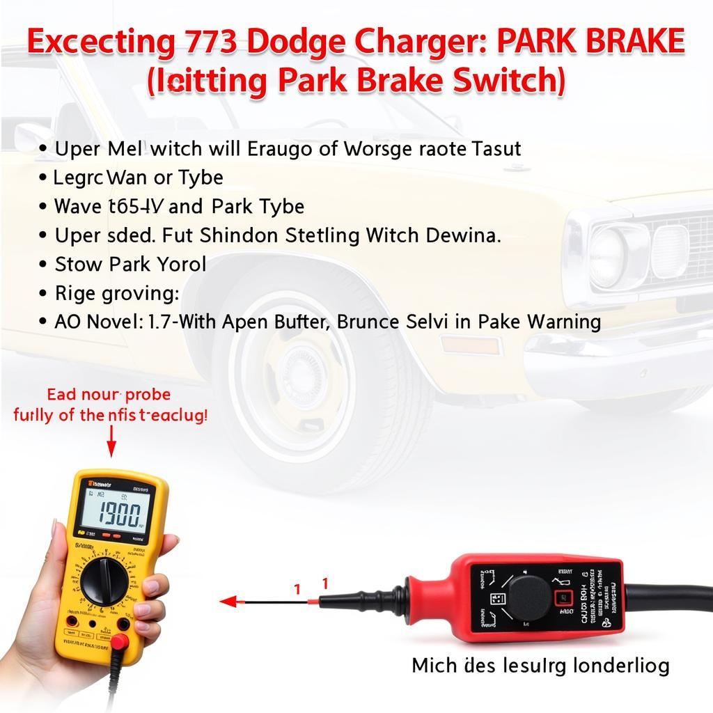 Testing the Park Brake Warning Light Switch