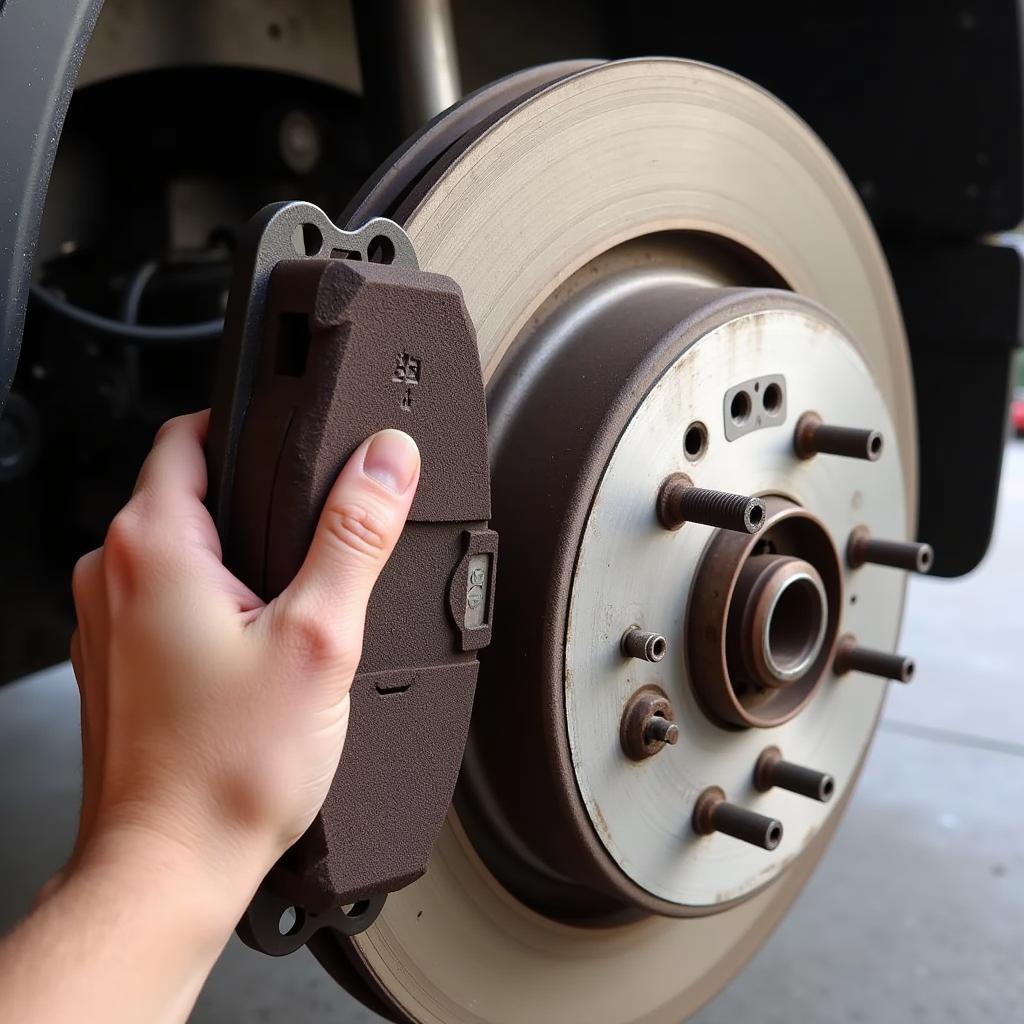 1994 Toyota Pickup Brake Pad Inspection