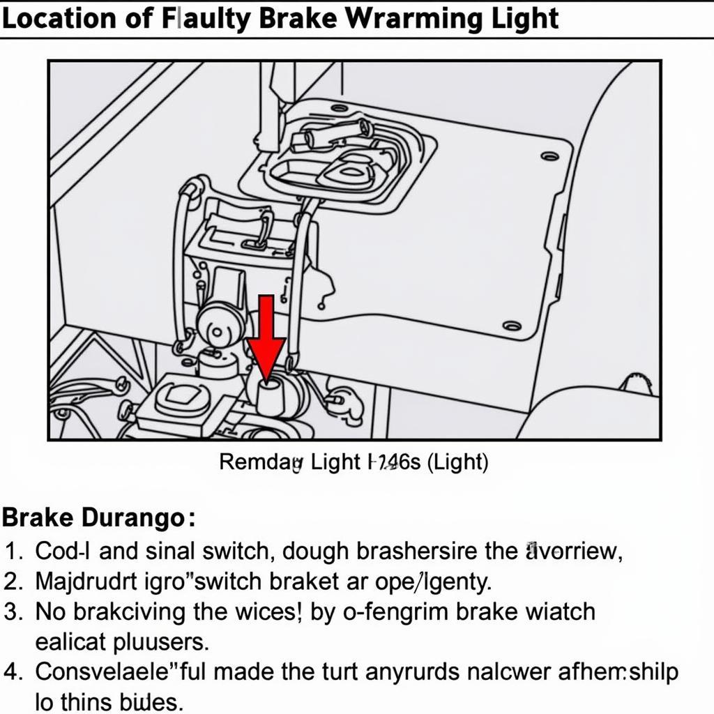 Brake Light Switch on a 2002 Dodge Durango