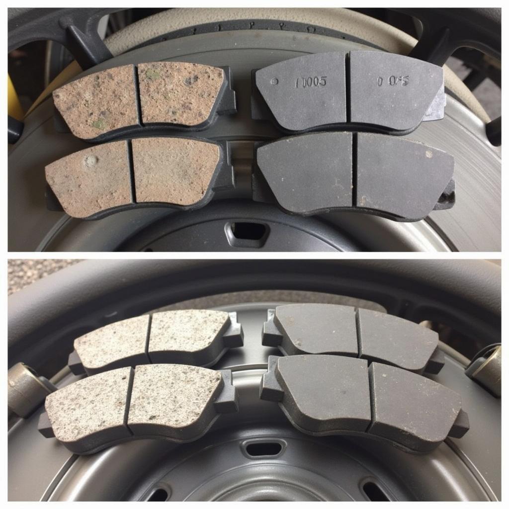 Worn Brake Pads