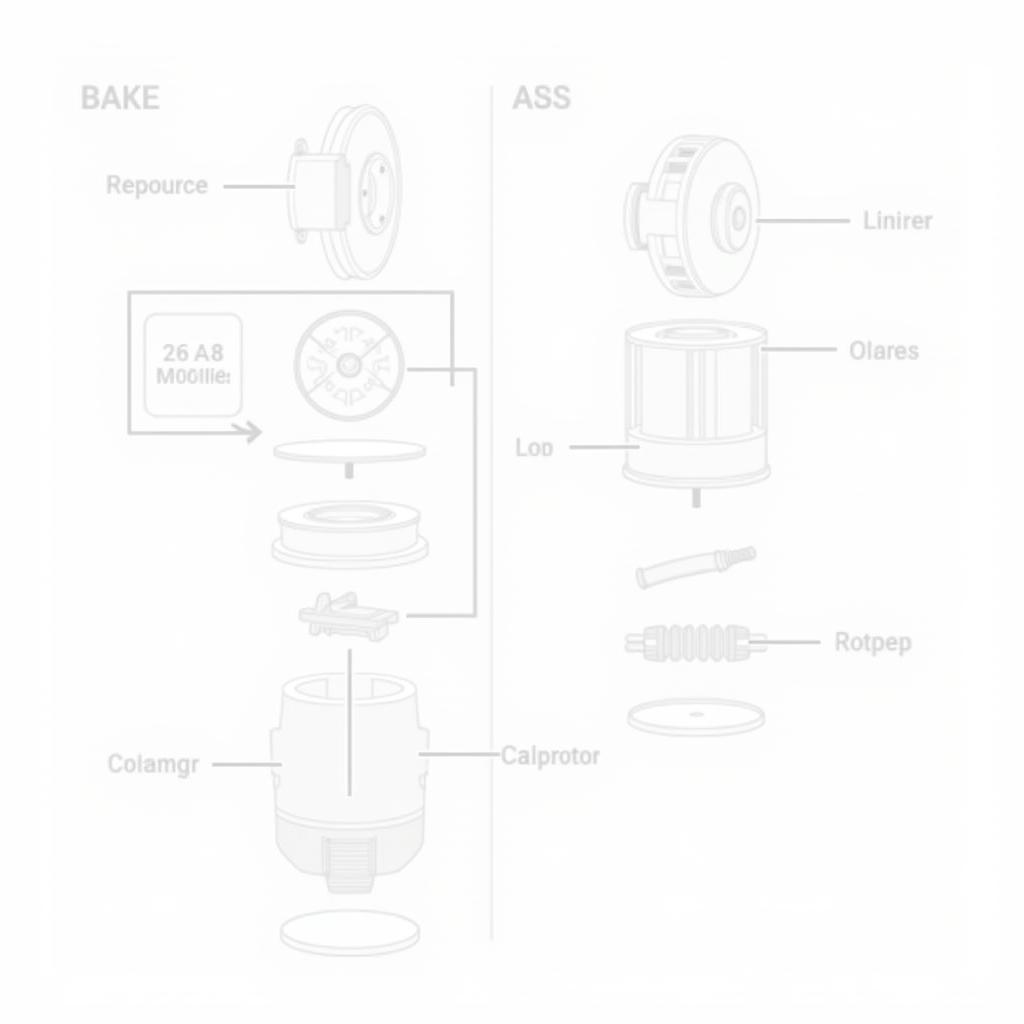 2008 Audi A6 Brake System Diagram - Illustrating the components of the braking system, including the ABS module, brake lines, calipers, and sensors