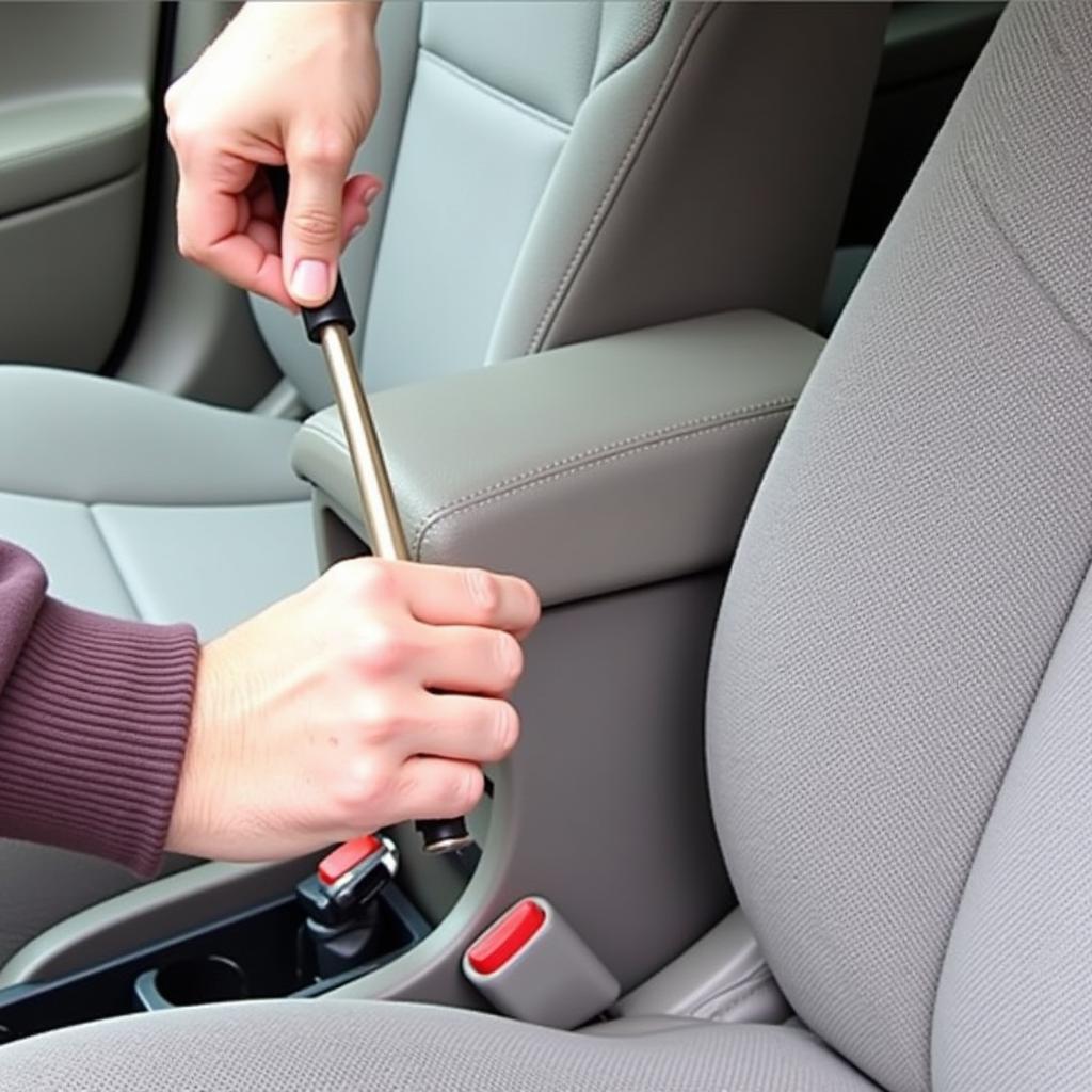 Performing regular maintenance on a 2008 Nissan Altima seat belt