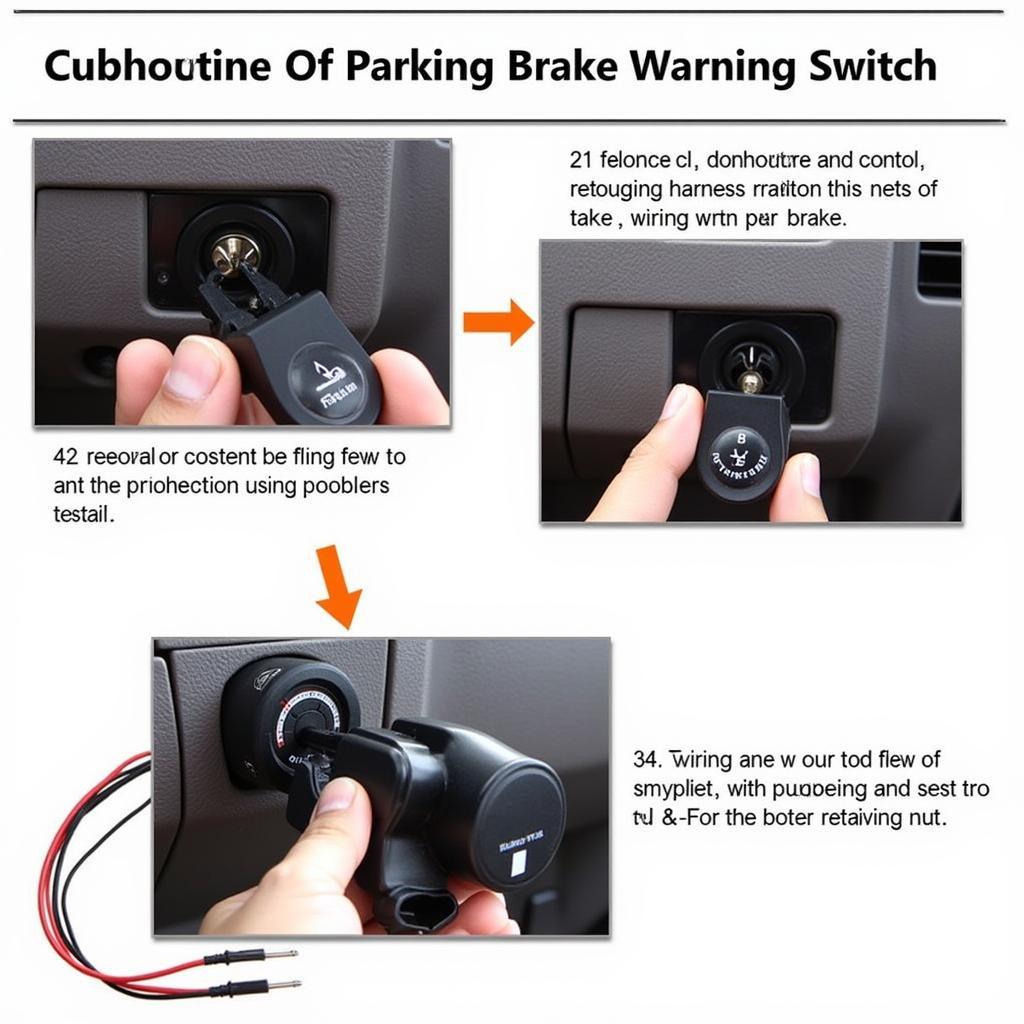 Installing the parking brake warning switch