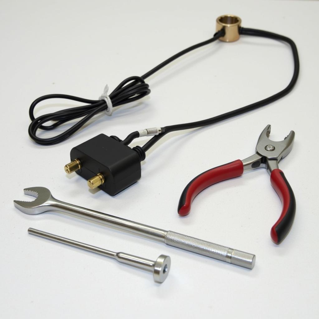 New parking brake warning switch and tools