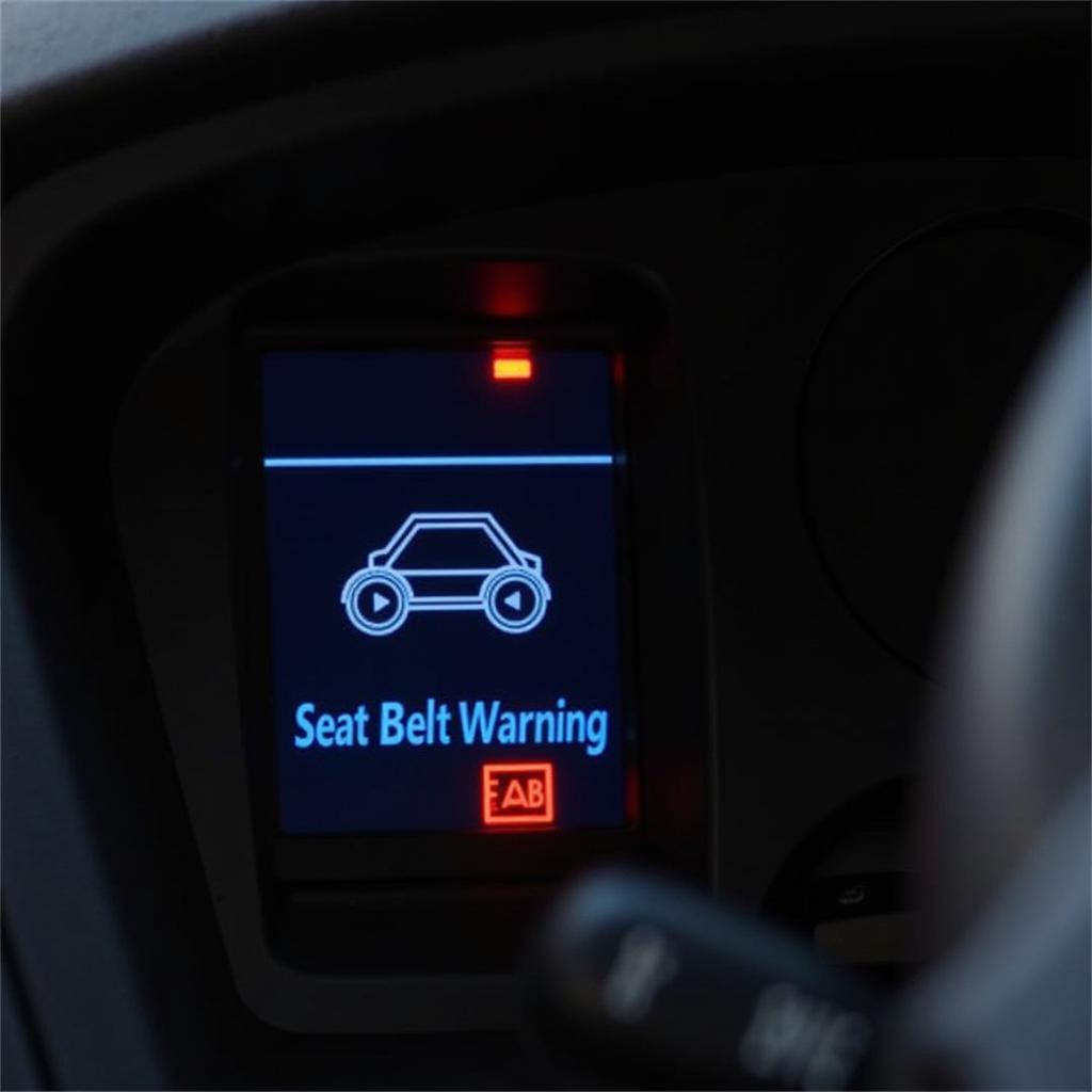 2013 Ford Seat Belt Warning Light on Dashboard