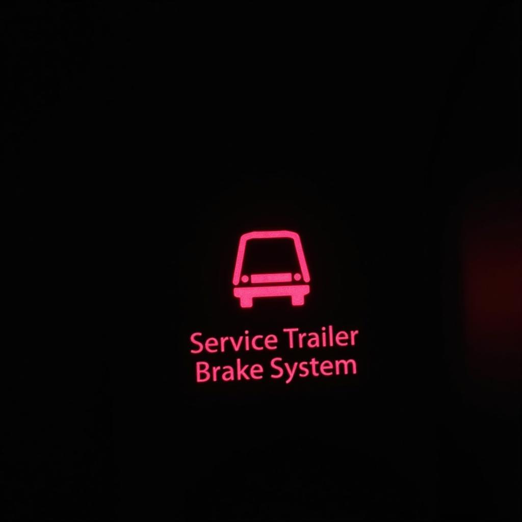 2014 GMC Sierra Service Trailer Brake System Warning Light