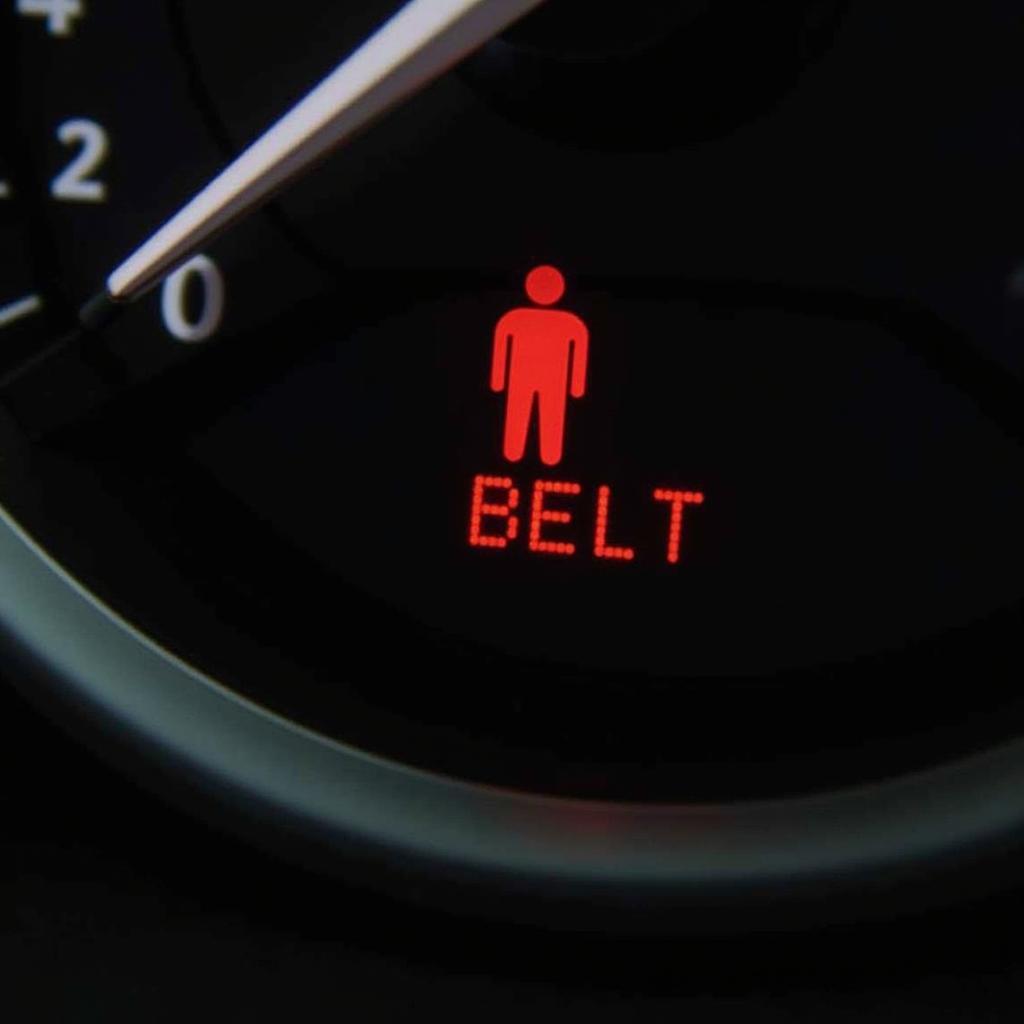 2017 Nissan Rogue Seat Belt Warning Light on Dashboard