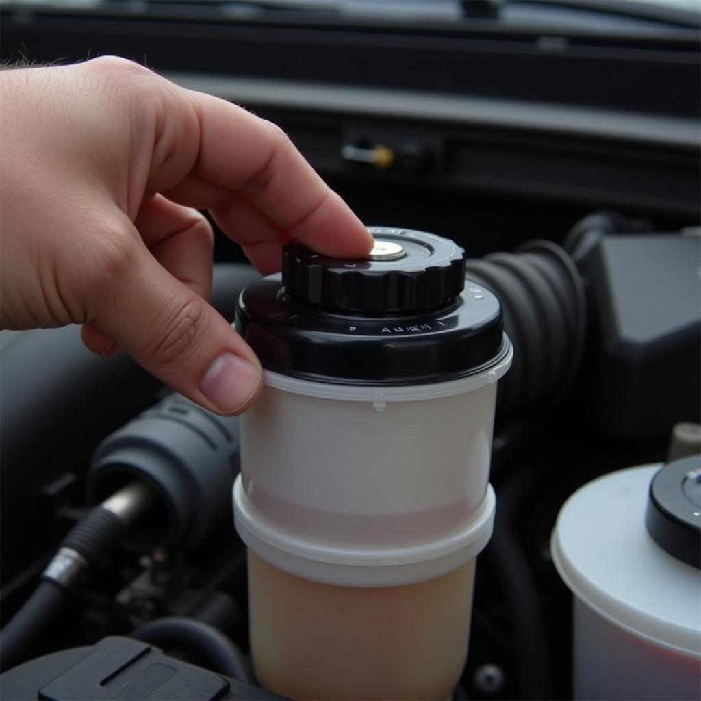 Checking Brake Fluid in a 2018 Ford F150