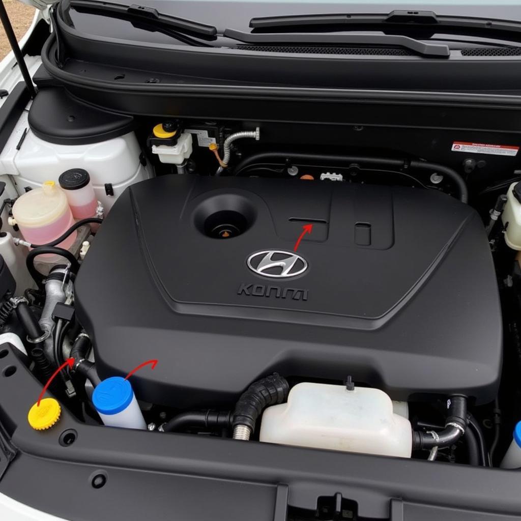 2018 Hyundai Kona Brake Fluid Reservoir Location and Check