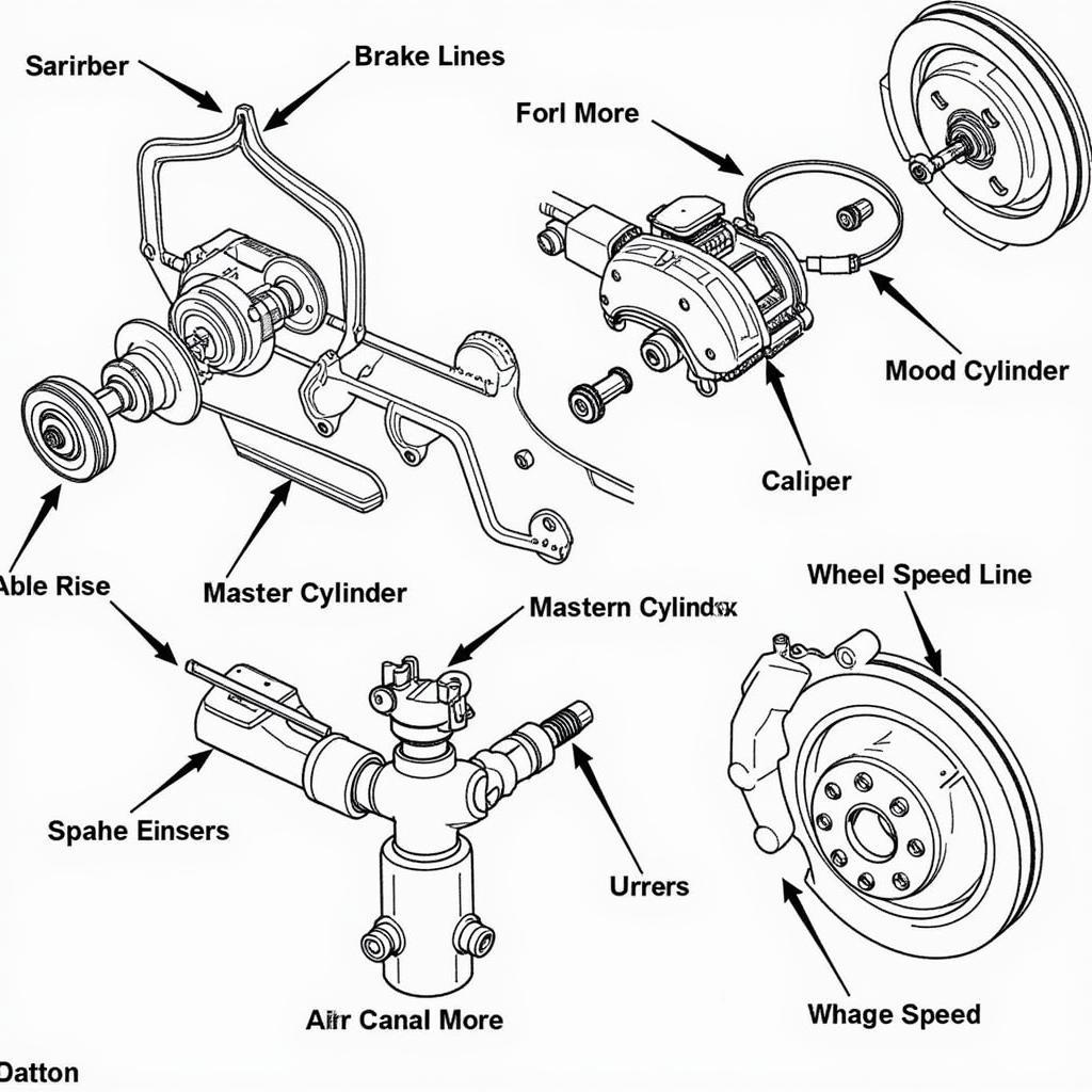 2012 Chevrolet Equinox Brake System Components Diagram