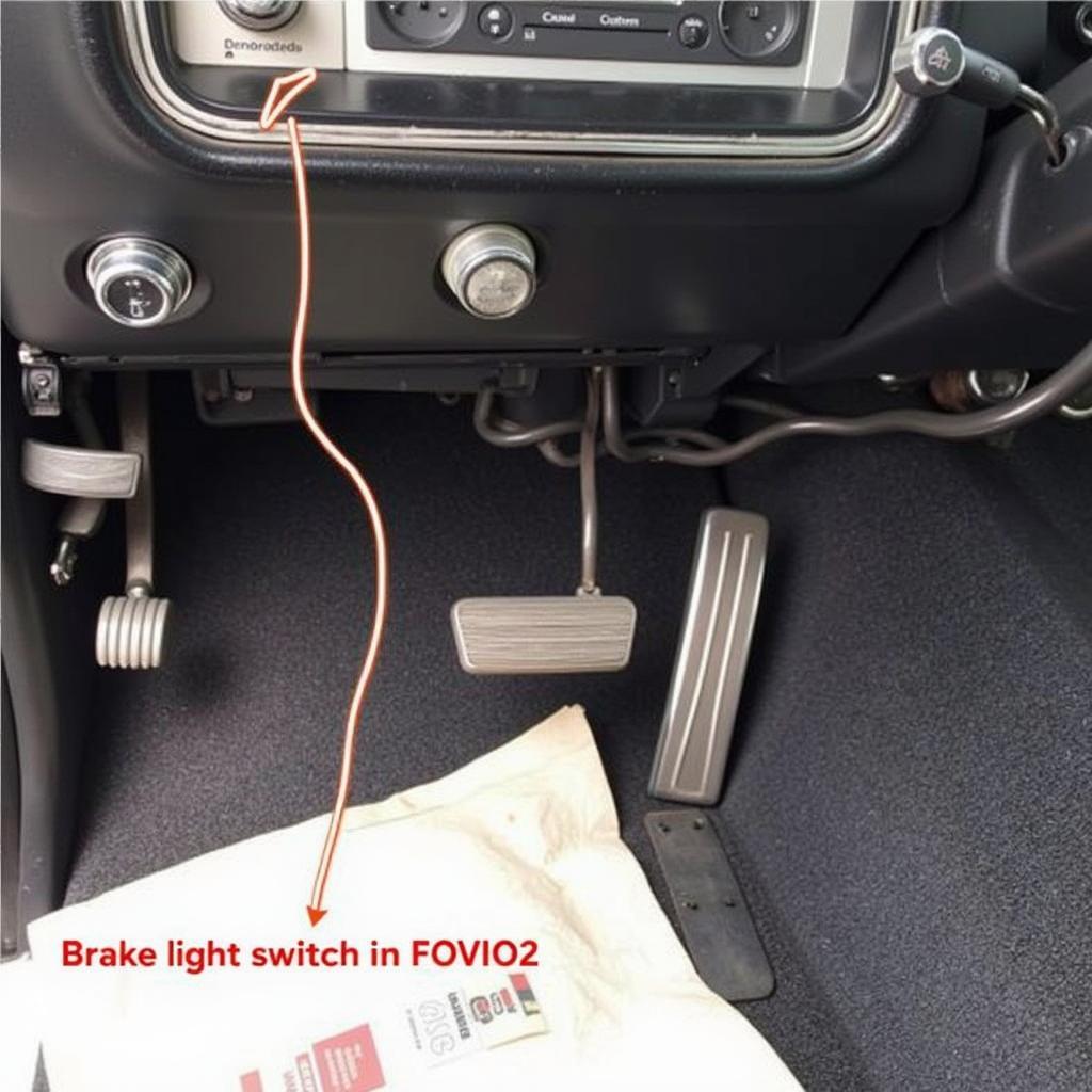 Locating the brake light switch on a 79 Ford F150