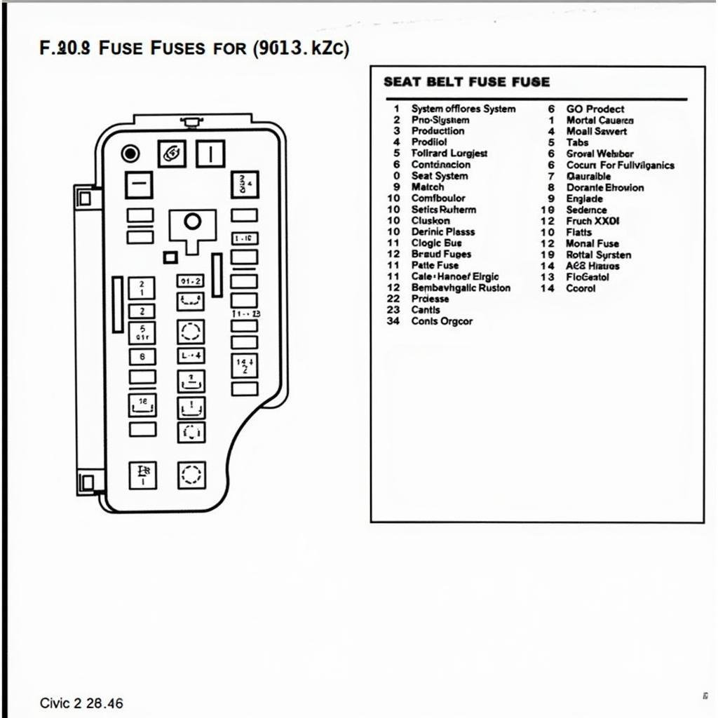 Civic Hatchback Fuse Box Diagram