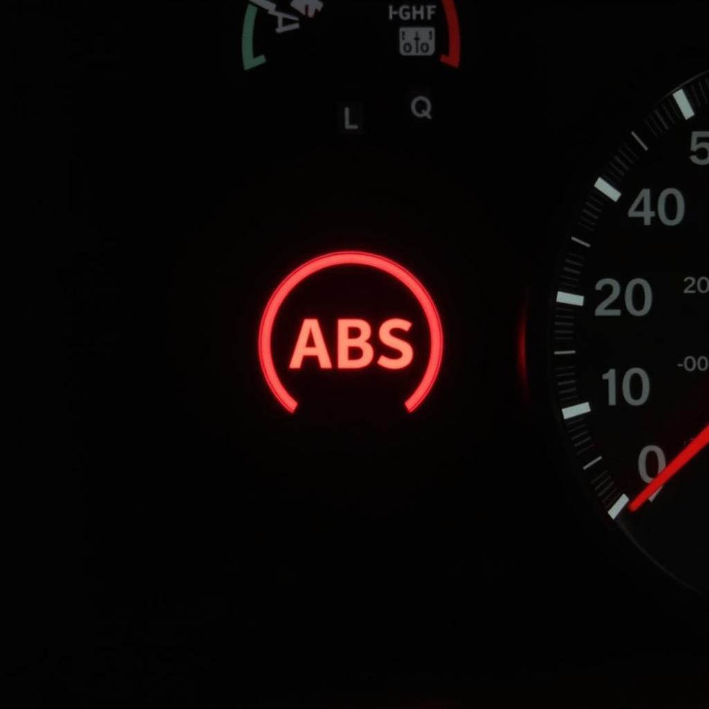 ABS Warning Light on Dashboard