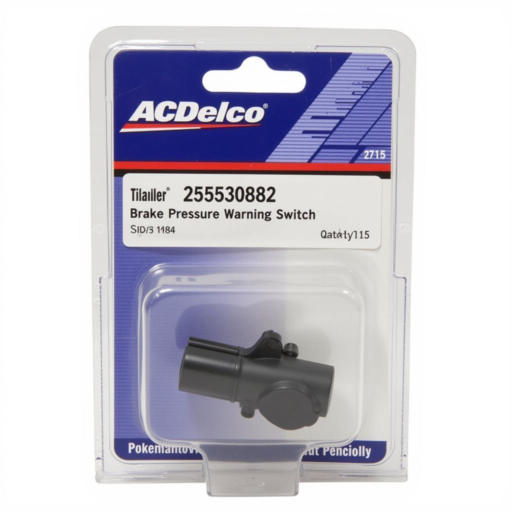 ACDelco Brake Pressure Warning Switch Packaging