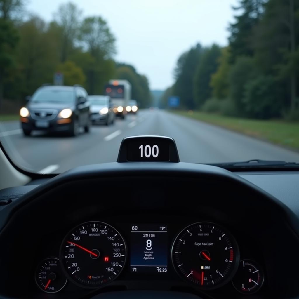 Active Driving Display with TSR in action