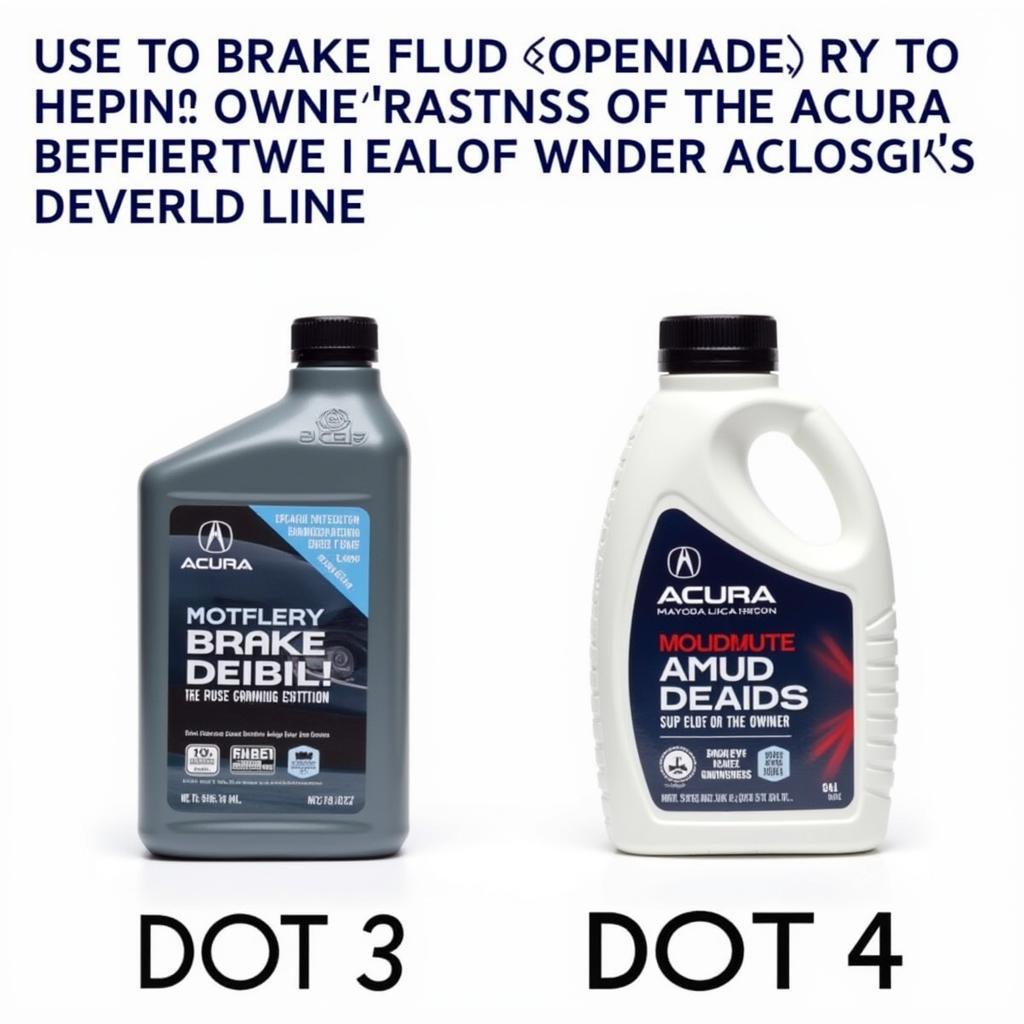 Acura Brake Fluid Types