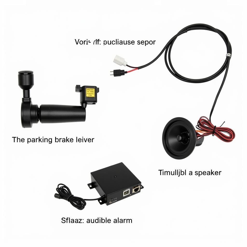 Aftermarket Parking Brake Warning System Components