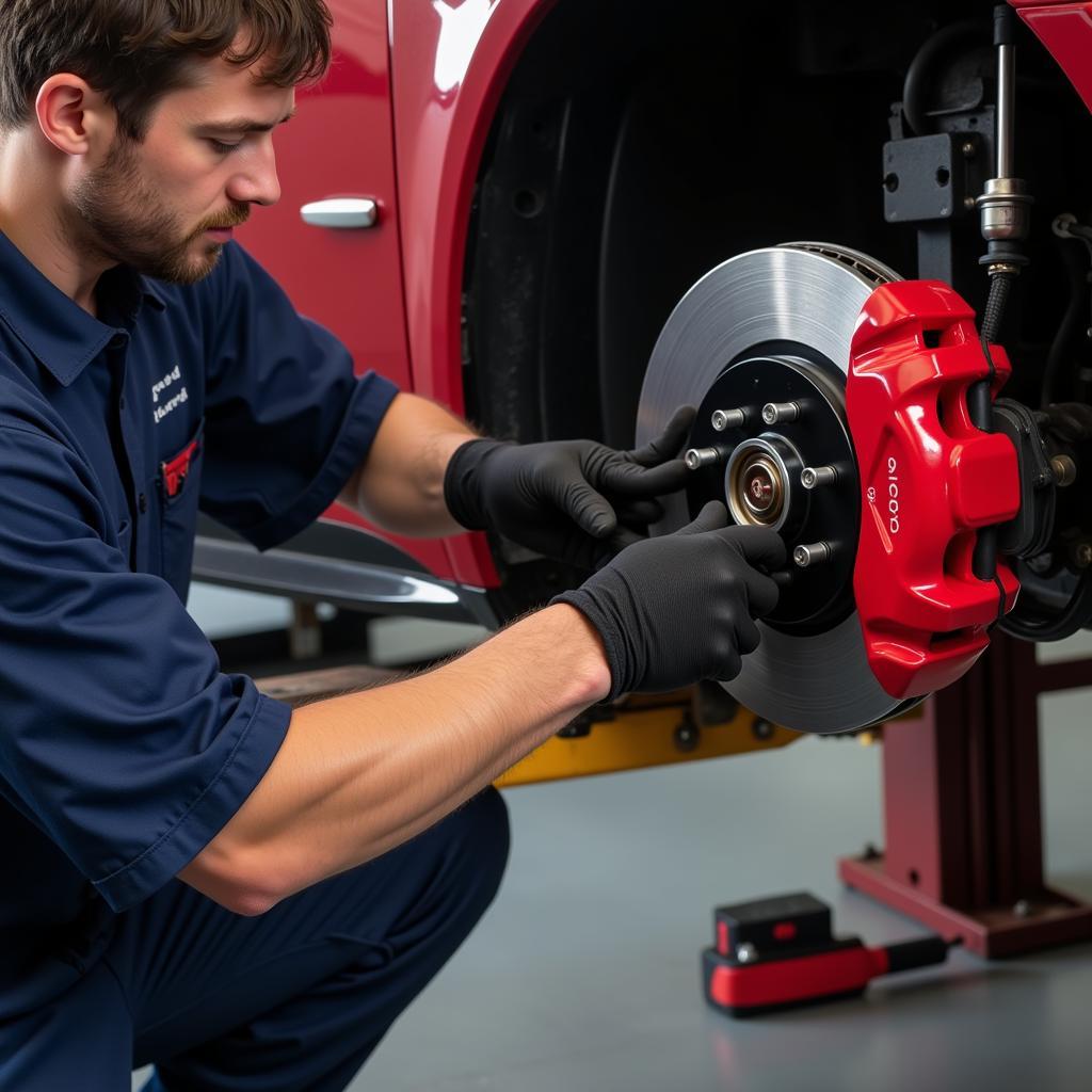 Replacing Alfa 4C Brake Pads