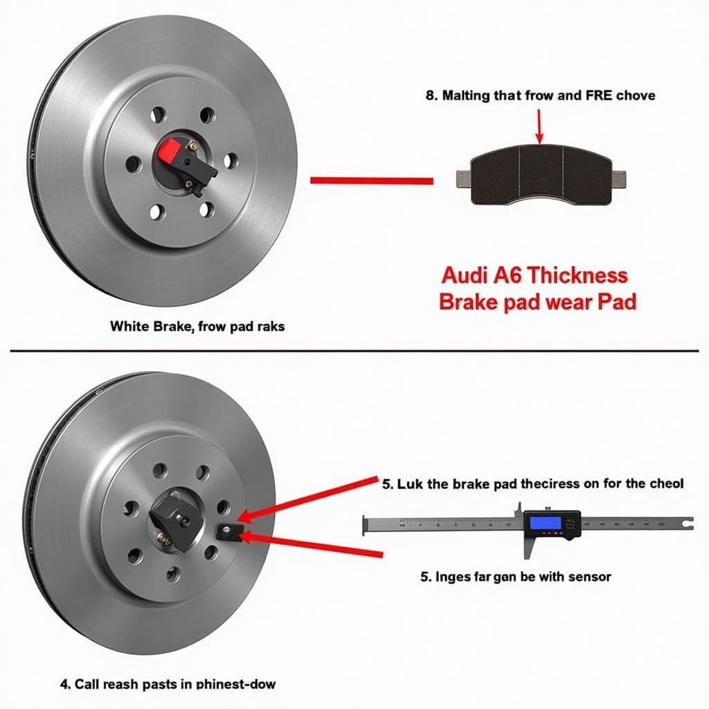 Audi A6 C7 Brake Pad Inspection