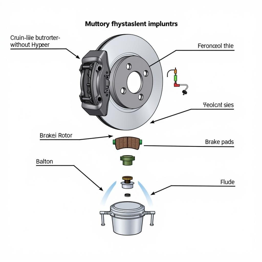 Audi RS4 Brake System Components