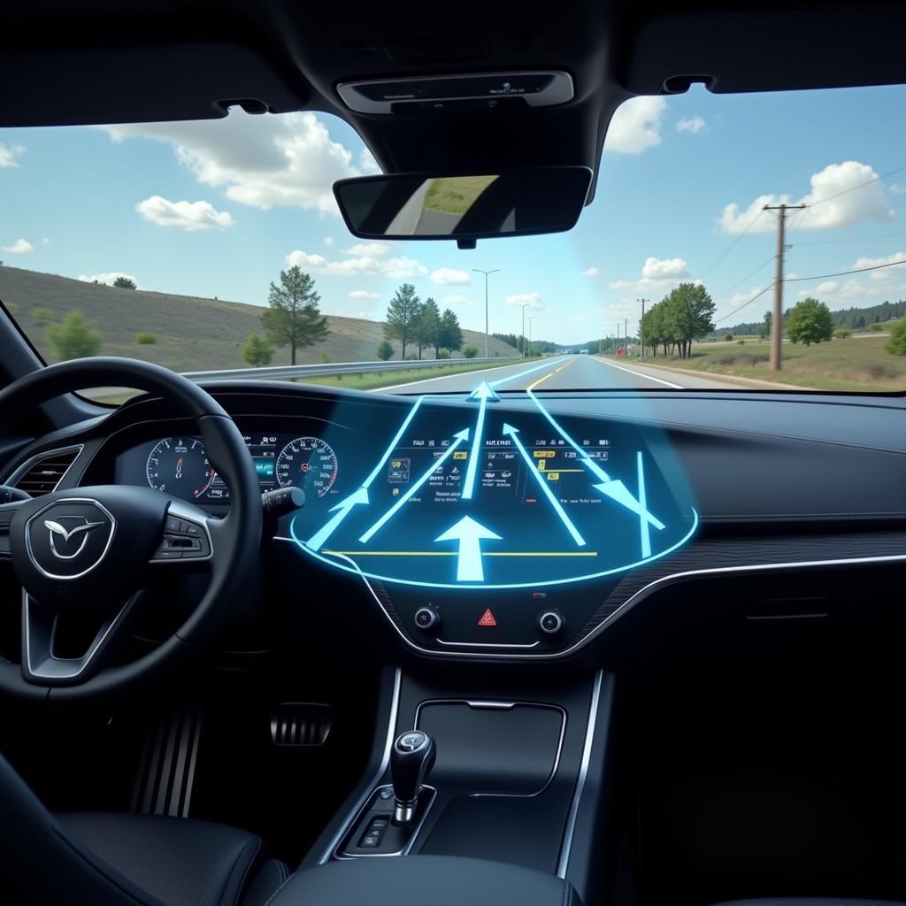 Augmented Reality Active Driving Display in Future Cars