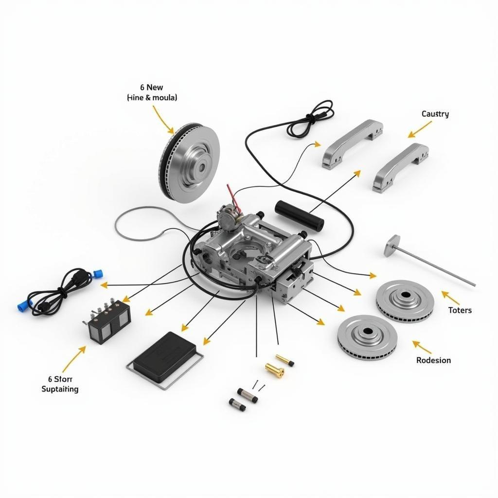 Modern Car Auto Brake System Components