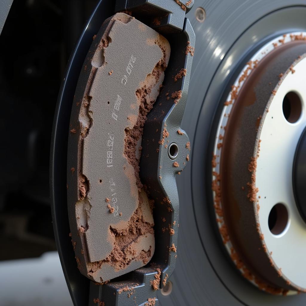 Worn Brake Pads BMW 1 Series