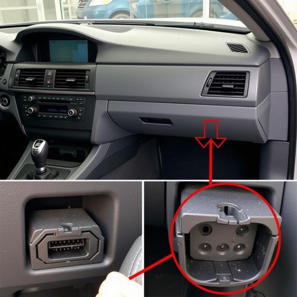 OBD-II Port Location in a BMW 320d