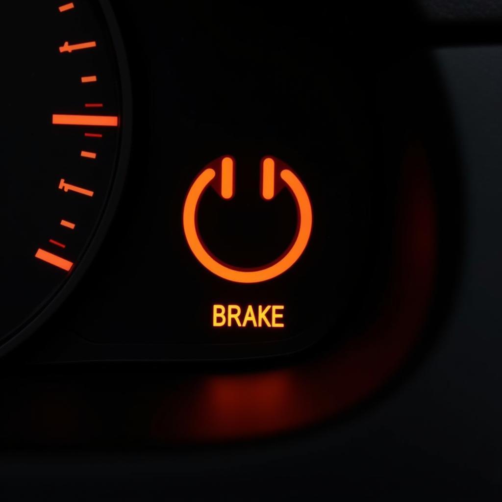 BMW 330Ci Dashboard with Brake Pad Warning Light