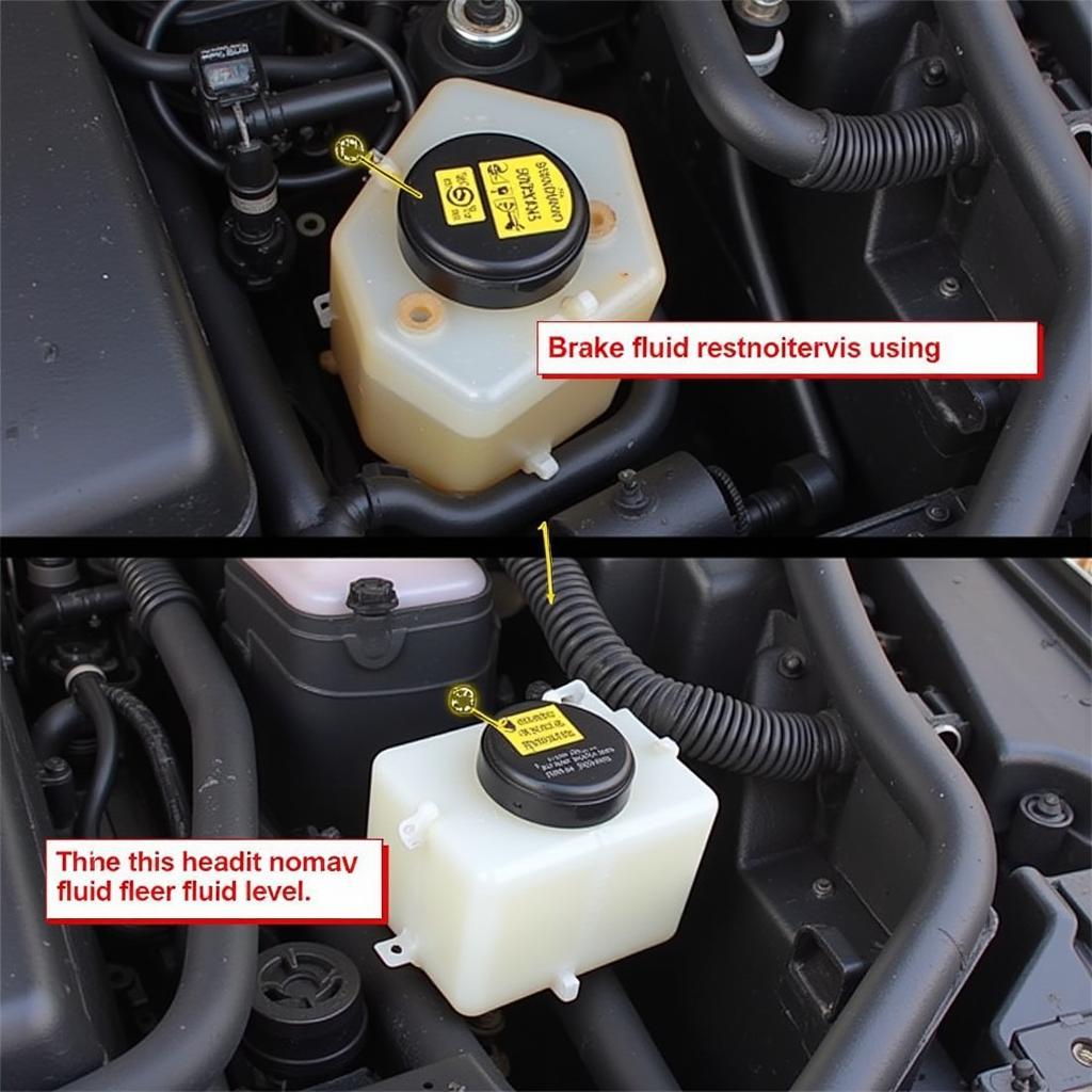 Checking the Brake Fluid Reservoir in a BMW