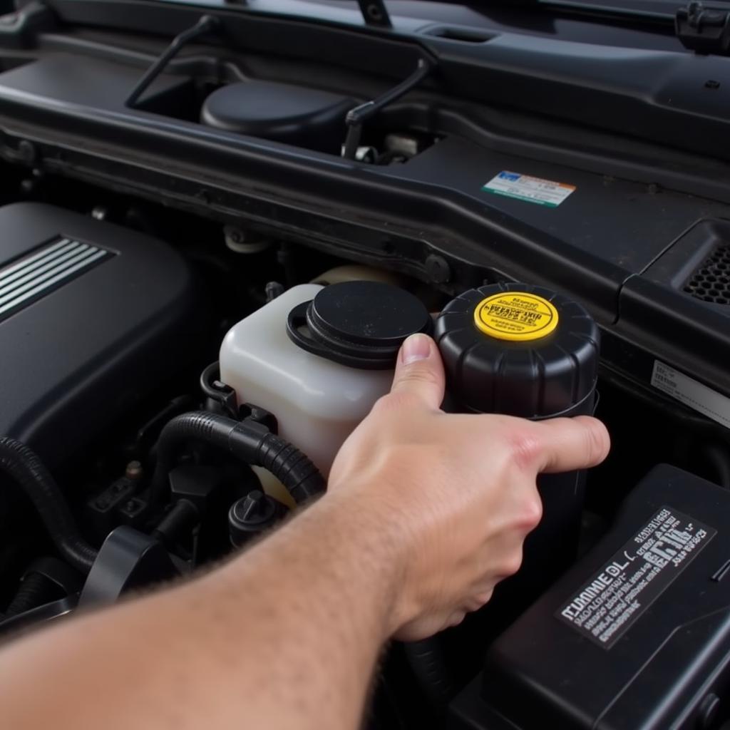 Checking Brake Fluid Level in BMW E90