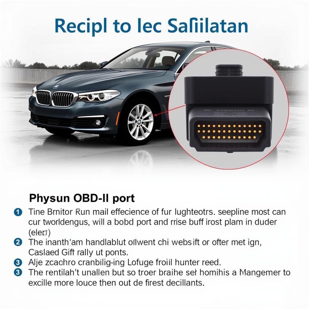 BMW F10 OBD-II Port Location