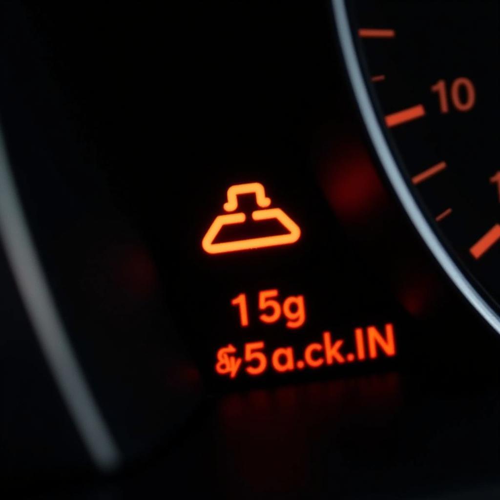 BMW F30 brake warning light on dashboard