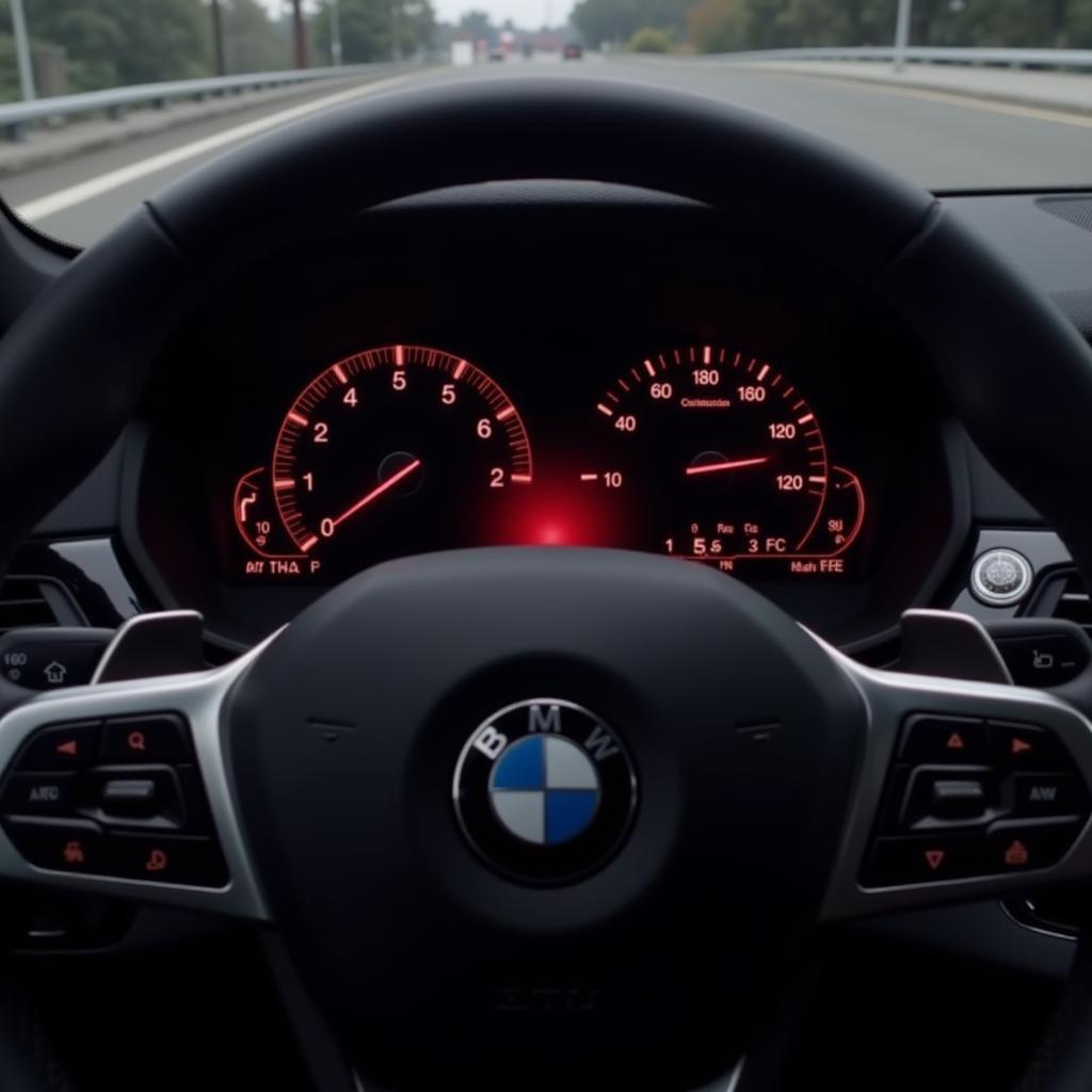 BMW Front Collision Warning Display